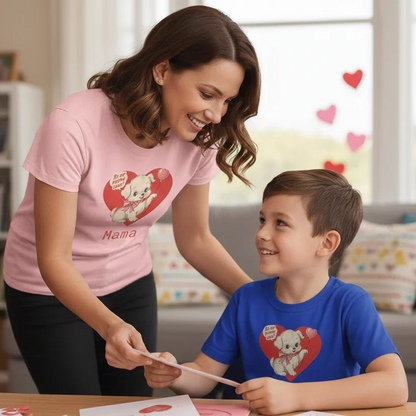 Matching Valentine Tee | Mama Puppy Love - Personalizable