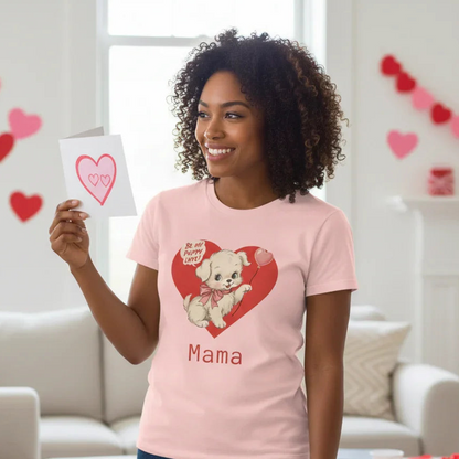 Matching Valentine Tee | Mama Puppy Love - Personalizable