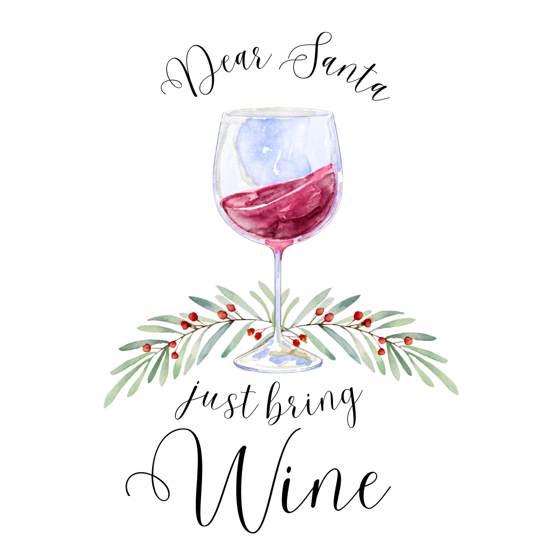 Dear Santa, Just Bring Wine - Women's Softstyle Tee