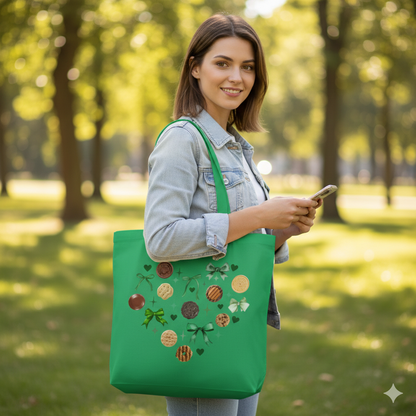 Heart Girl Scout Cookie Tote | Organic Canvas Market Bag