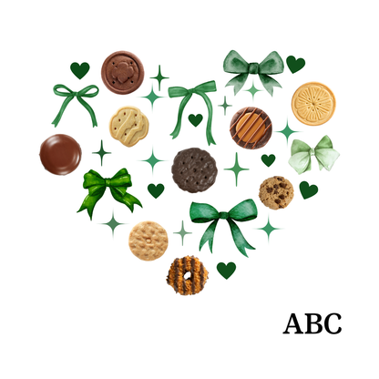 Heart Girl Scout Cookie Tote | Organic Canvas Market Bag