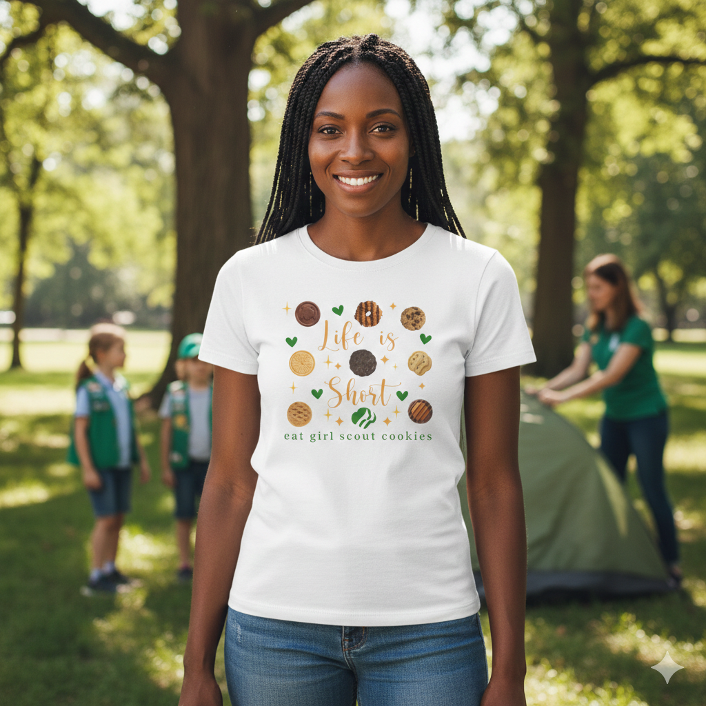 Life is Short, Eat Girl Scout Cookies Tee | Women's (ABC)