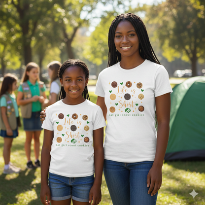 Life is Short, Eat Girl Scout Cookies Tee | Women's (ABC)