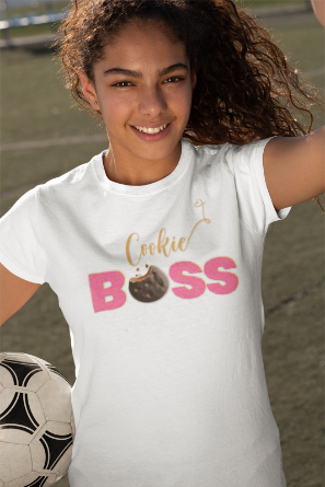 Cookie Boss Women's Tee - Panda-monium at the Cookie Booth!