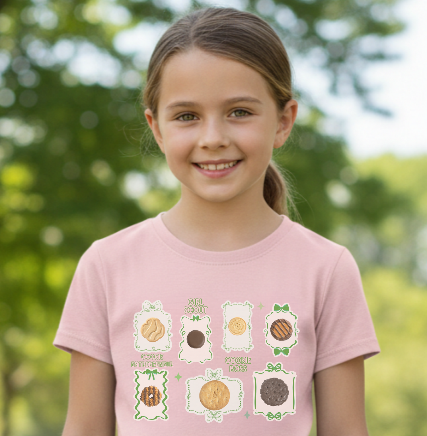 Girl Scout Cookie Tee | ABC Cookie Art Youth Tee