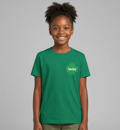 Personalized Girl Scout Trefoil Troop Tee | Girls Lead the Way -Youth