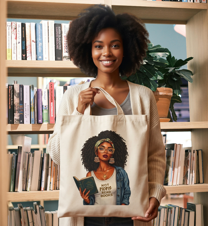 Hot Moms Read Books Tote Bag