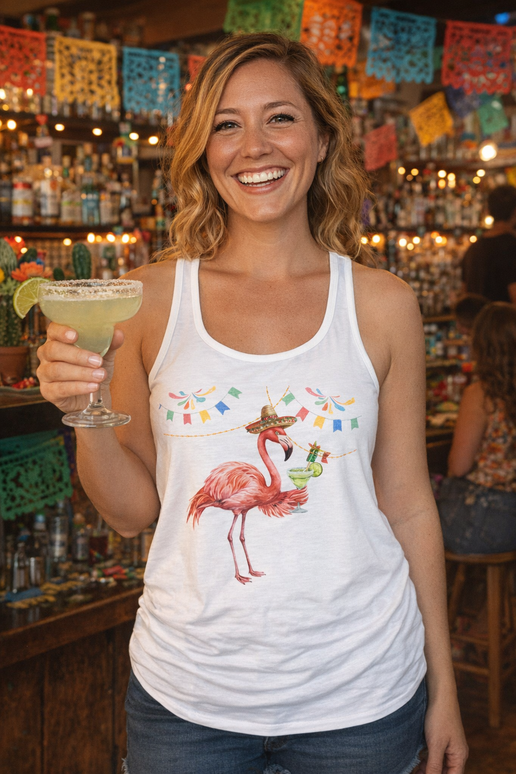 Cinco de Mayo Tank | Women’s Flowy Flamingo Tank