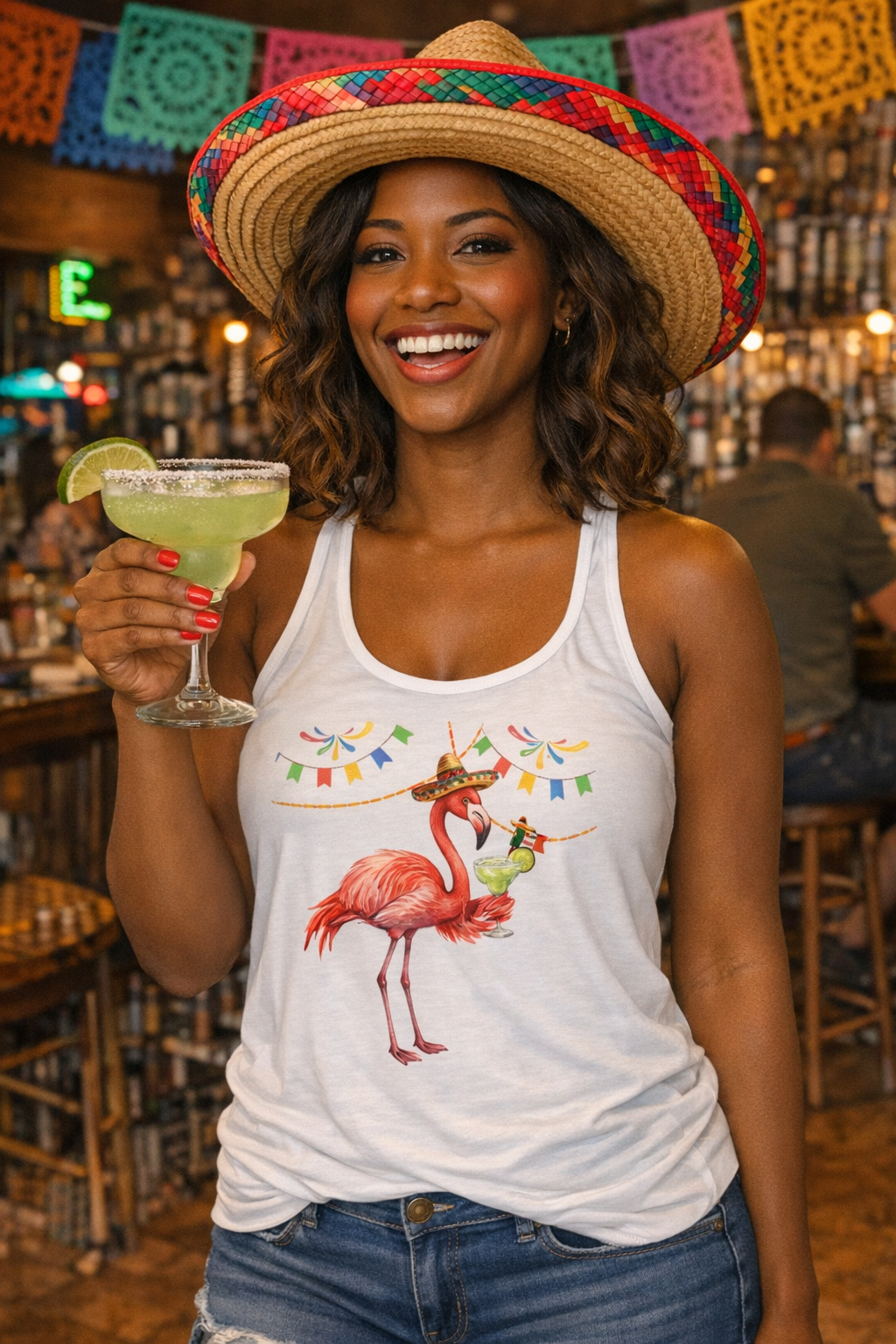 Cinco de Mayo Tank | Women’s Flowy Flamingo Tank