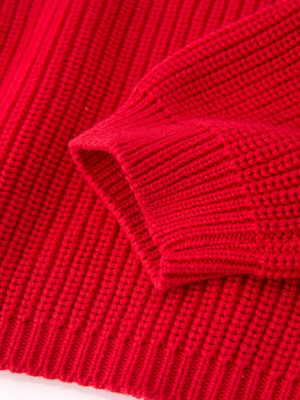 Mommy and Me Sweaters | Red Merry & Bows: Child ribbed cuff and hem