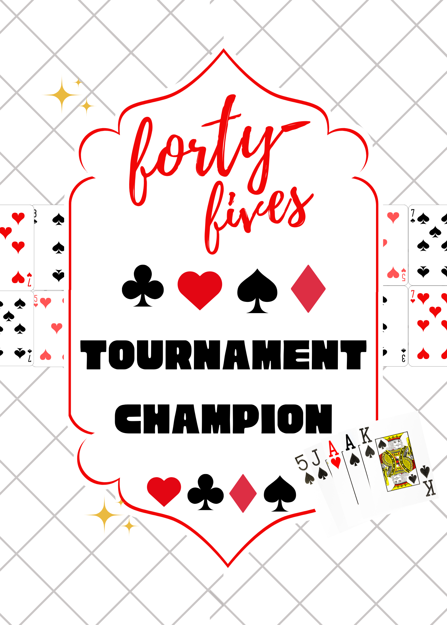 Forty-Fives Tournament Champion - Unisex T-Shirt