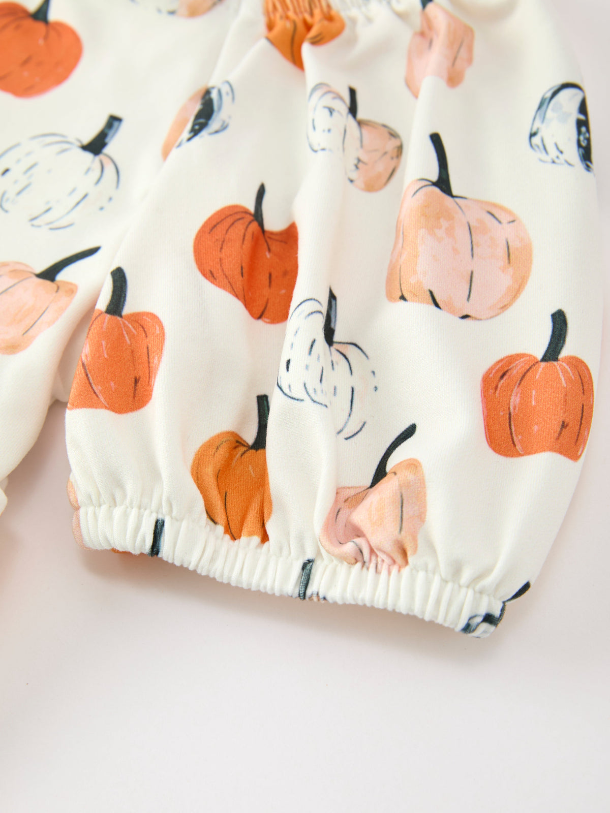 Girls Fall Dress | Pumpkin Puff Sleeves: Puff sleeve and pumpkin print