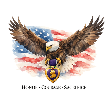 Personalized Purple Heart Shirt – Purple Heart Recipient Tribute Tee