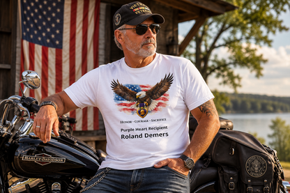 Personalized Purple Heart Shirt – Purple Heart Recipient Tribute Tee