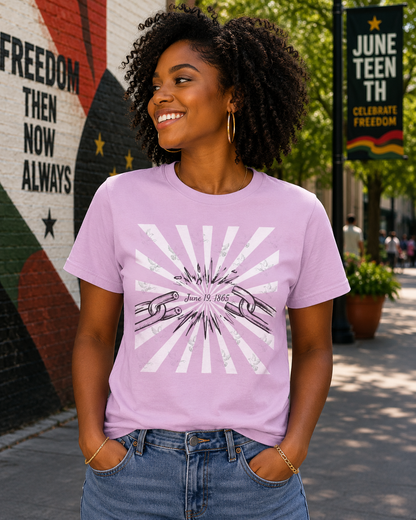 Juneteenth: Celebrating Freedom, Inspiring Peace Unisex Tee
