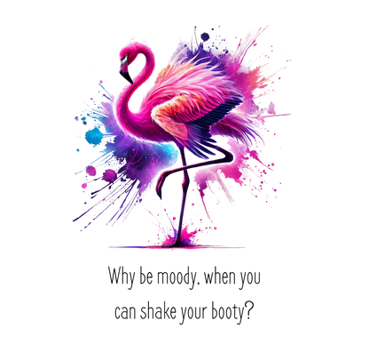 Shake Your Booty Flamingo Tote Bag | Dance Gift