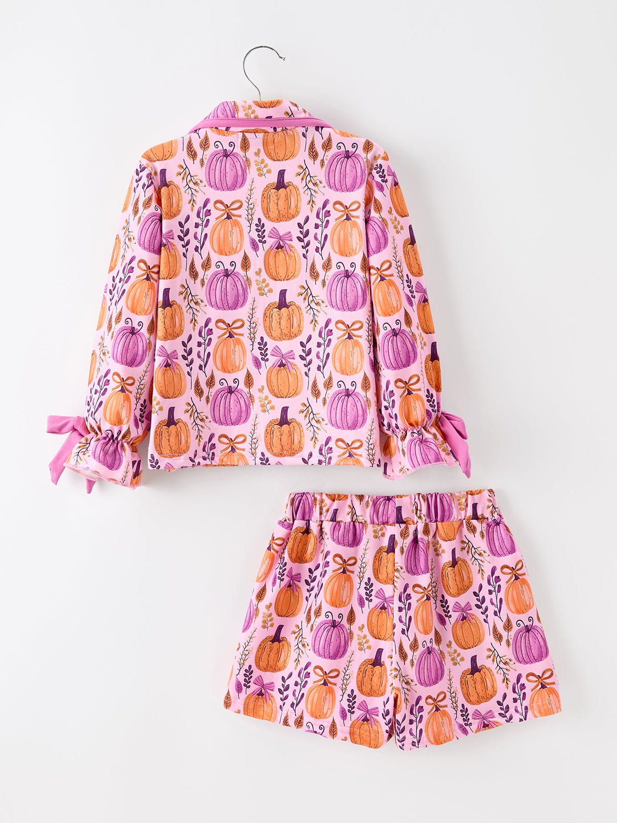 Halloween pumpkin matching pajama set for adult and child, additional product photograph 8