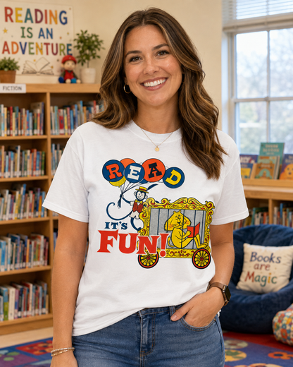 Read—It's Fun! Retro Book Tshirt