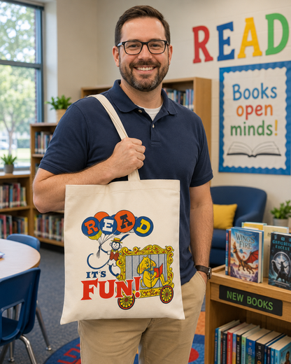 Read—It's Fun! Retro Book Tote Bag 1971