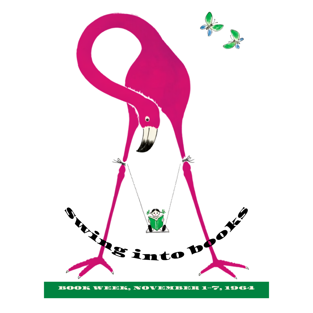 Swing into Books Retro Book Tshirt 1964