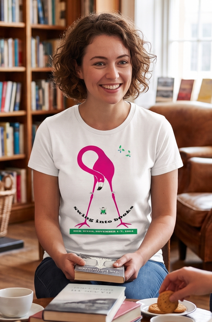 Swing into Books Retro Book Tshirt 1964