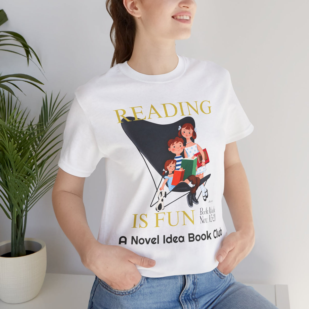 Reading Is Fun Retro Book Tshirt 1953