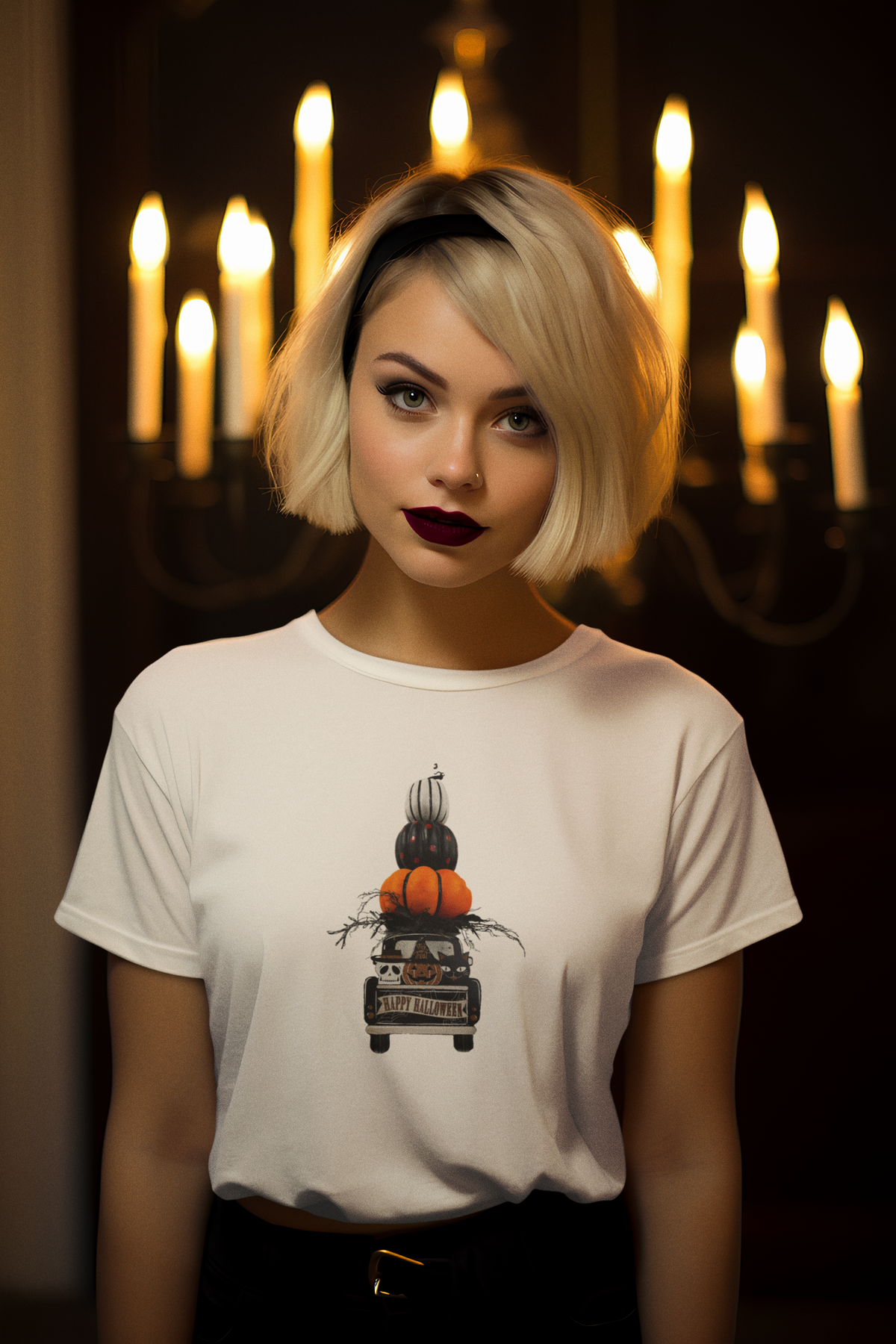 Halloween Truck | Festive Pumpkin Pickup Unisex Tee
