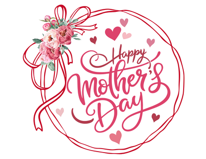 Happy Mother's Day Peonies V-Neck T-Shirt