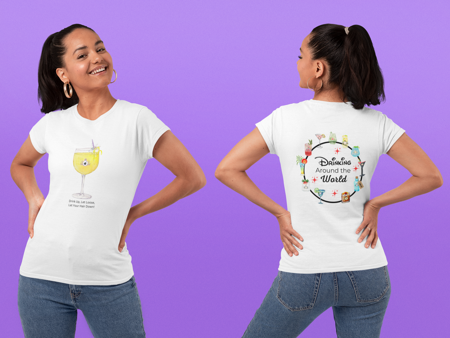 Long Hair Princess Shirt - Drink Up, Let Loose, Let Your Hair Down