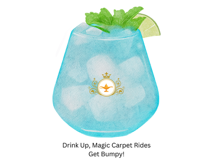 Magic Carpet Cocktail Shirt - Drink Up, Rides Get Bumpy!