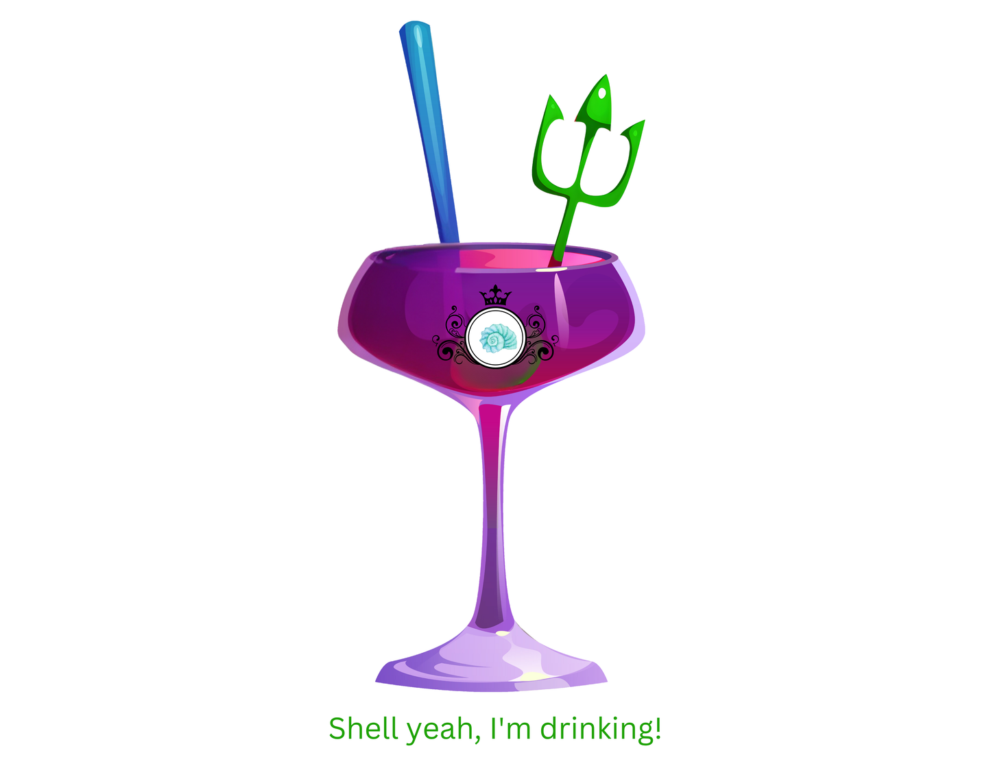 Mermaid Cocktail Shirt - Shell Yeah, I’m Drinking!