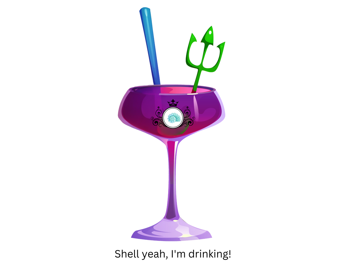 Mermaid Cocktail Shirt - Shell Yeah, I’m Drinking!