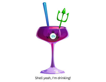 Mermaid Cocktail Shirt - Shell Yeah, I’m Drinking!