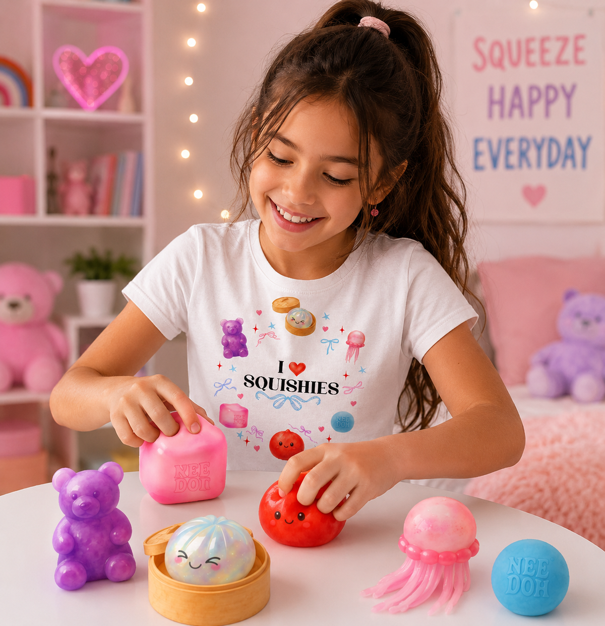 Squishies Shirt for Girls | I Love Squishies Youth Tee