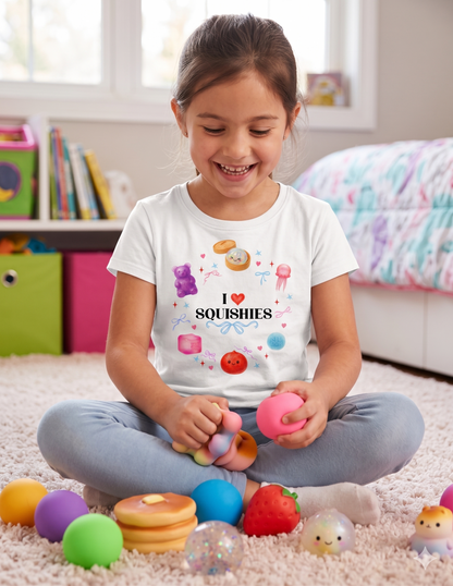 Squishies Shirt for Girls | I Love Squishies Youth Tee