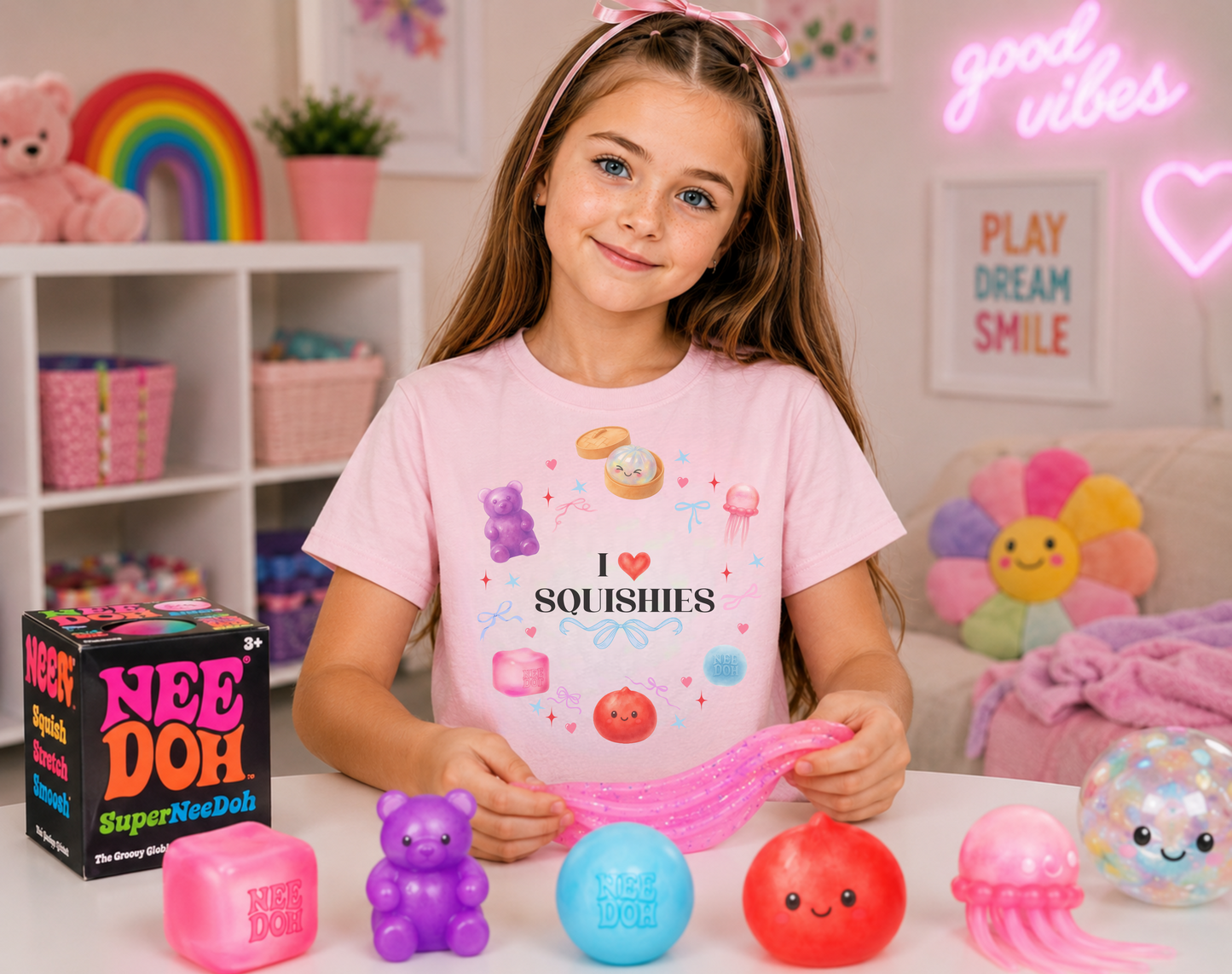 Squishies Shirt for Girls | I Love Squishies Youth Tee