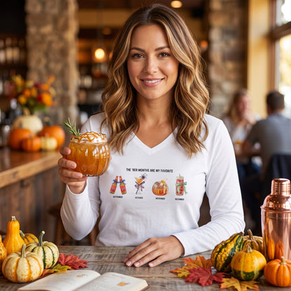 Women's V-Neck 'Very Important' Graphic Long Sleeve Tee