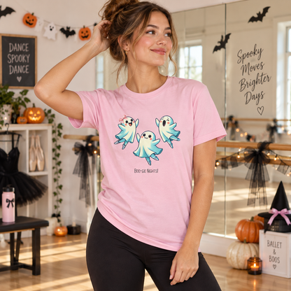 Halloween Dance Shirt for Women | Boo-gie Nights Ghost Ballerina Tee