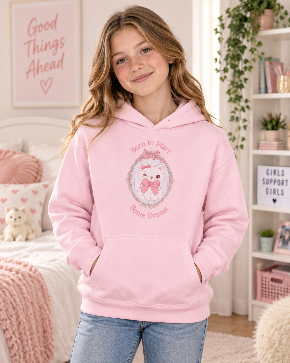 Sassy Girls Hoodie | Born to Start Some Drama