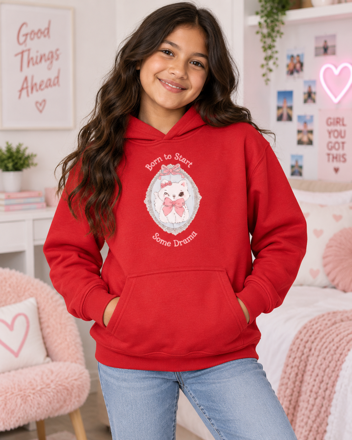 Sassy Girls Hoodie | Born to Start Some Drama