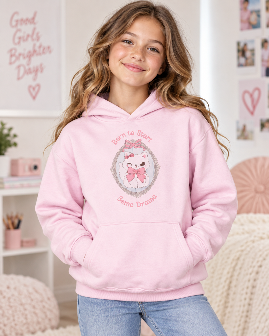 Sassy Girls Hoodie | Born to Start Some Drama