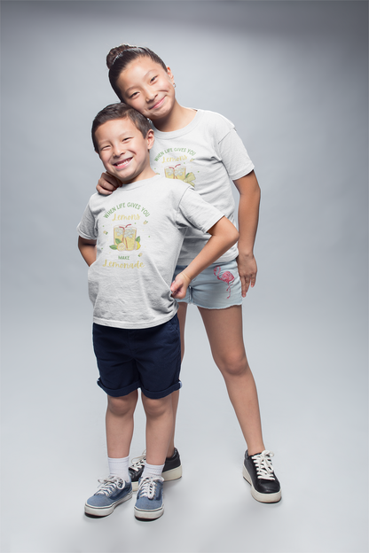 Lemonade Shirt for Girls | Squeeze the Day Bow Youth Tee