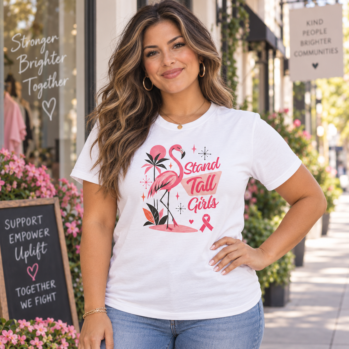 Stand Tall Breast Cancer Awareness Shirt