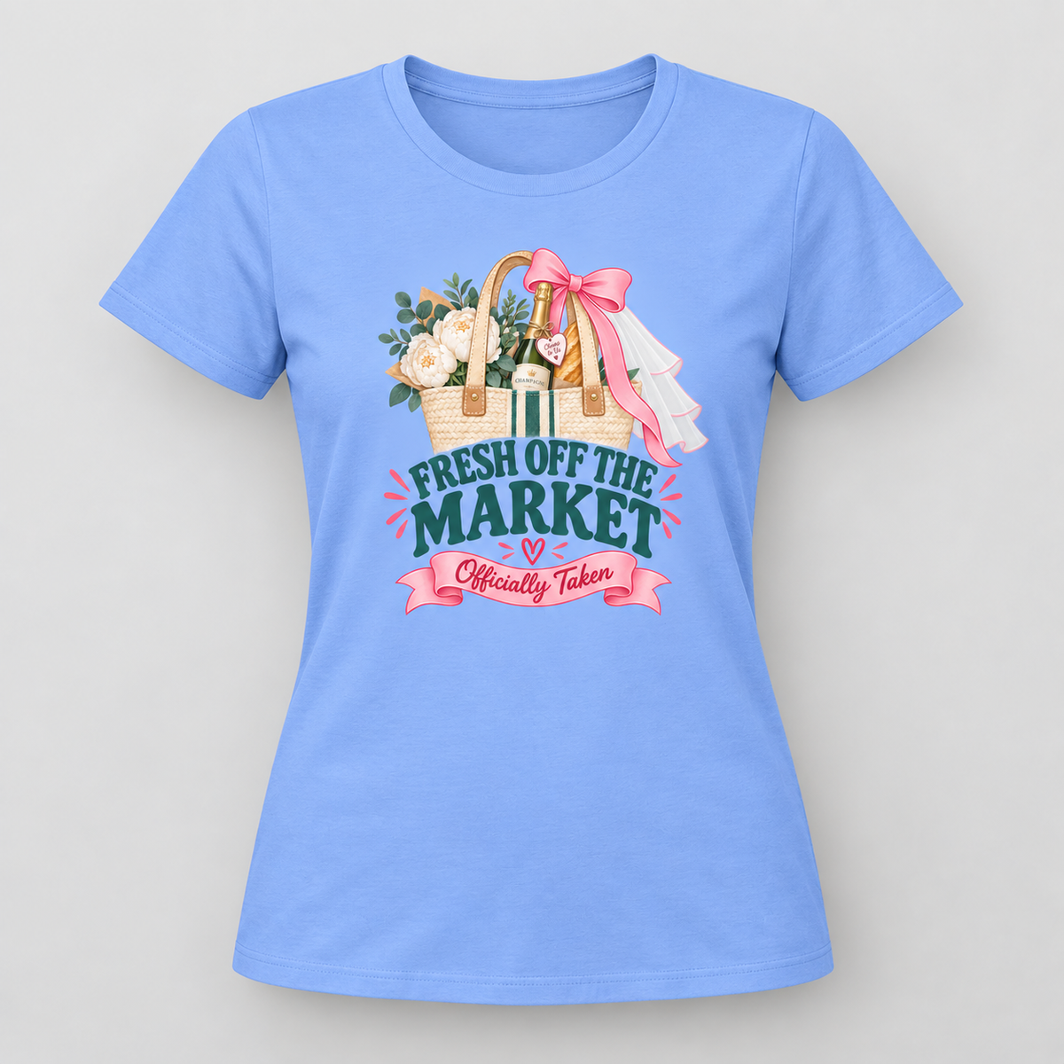 Personalized Fresh Off the Market Shirt | Bride to Be Bachelorette Tee