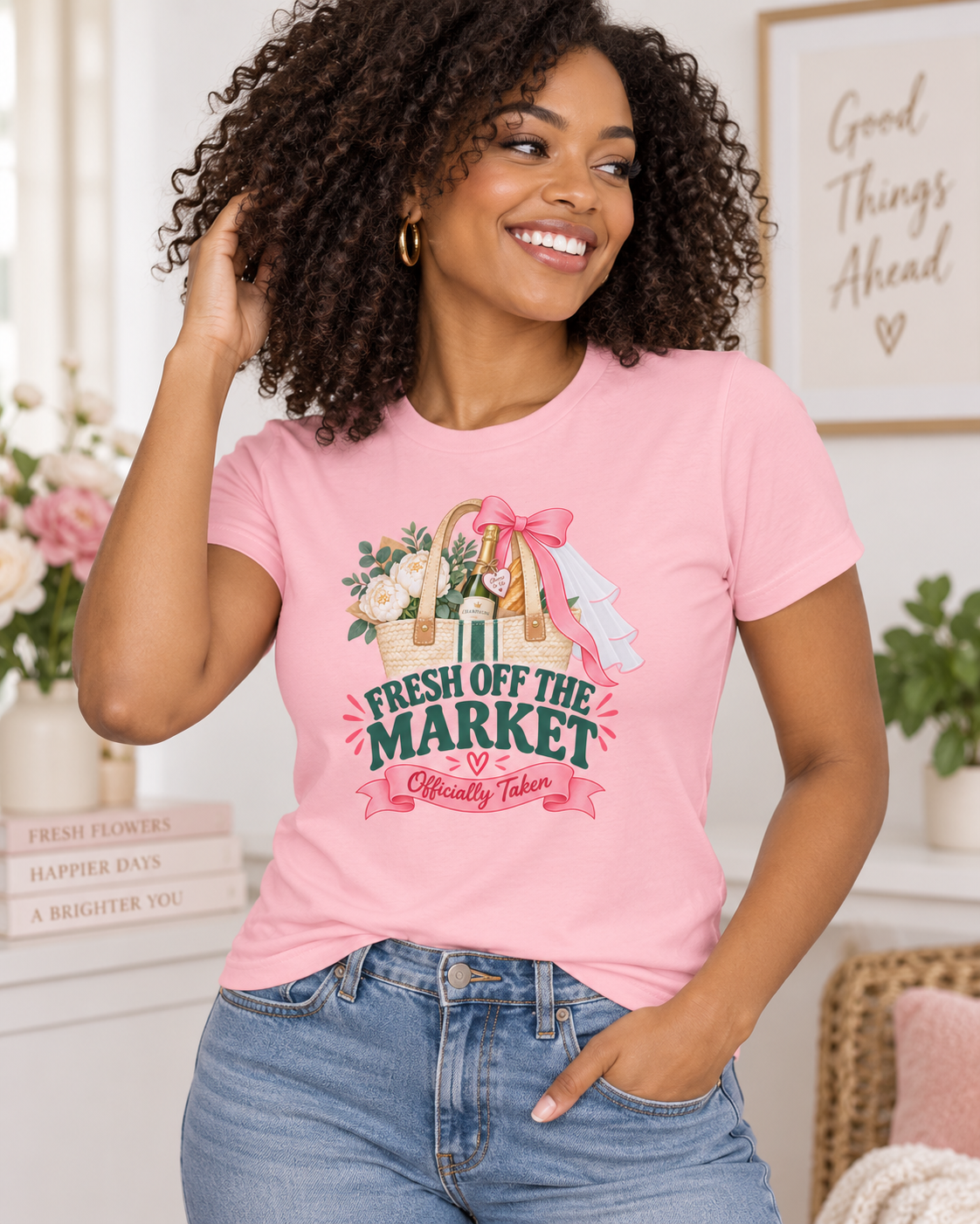 Personalized Fresh Off the Market Shirt | Bride to Be Bachelorette Tee