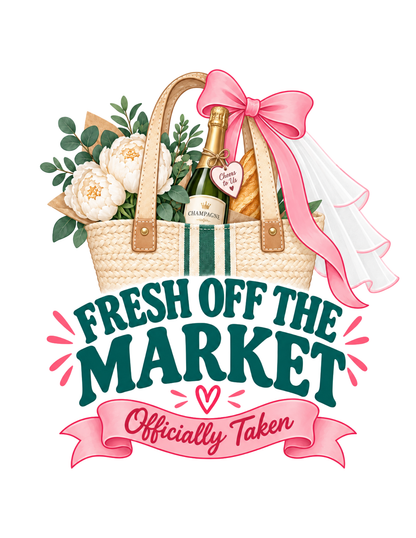 Personalized Fresh Off the Market Shirt | Bride to Be Bachelorette Tee