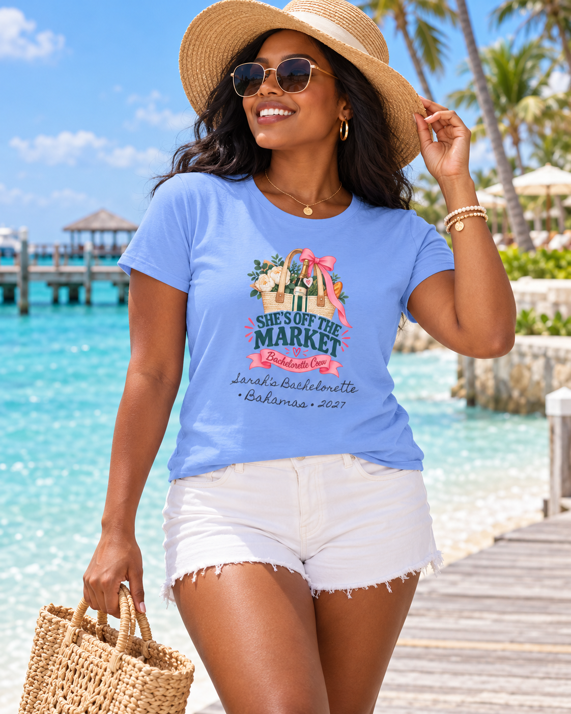 Personalized She’s Off the Market Shirt | Bachelorette Crew Tee