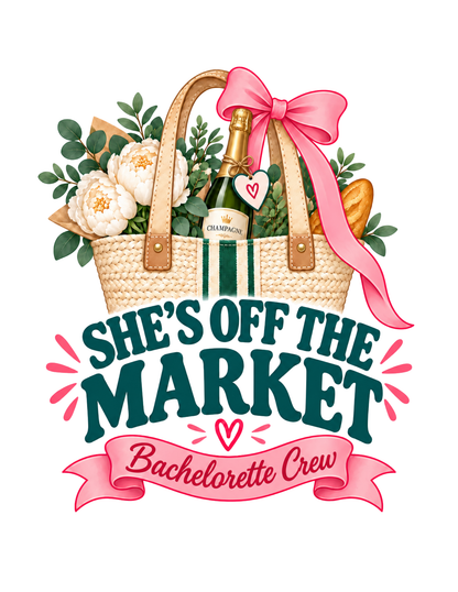 Personalized She’s Off the Market Shirt | Bachelorette Crew Tee
