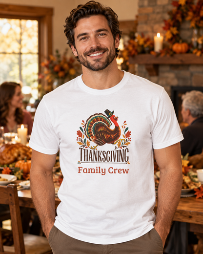 Personalized Thanksgiving Shirt | Matching Family Crew Unisex Tee