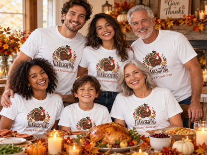 Personalized Thanksgiving Shirt | Matching Family Crew Unisex Tee